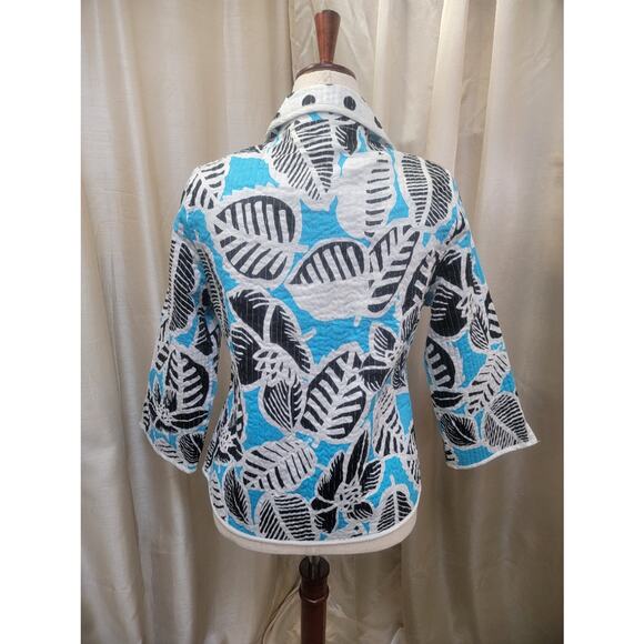 Patty Kim 100% Cotton Quilted Reversible Jacket Size Medium. NWT - Picture 7 of 8